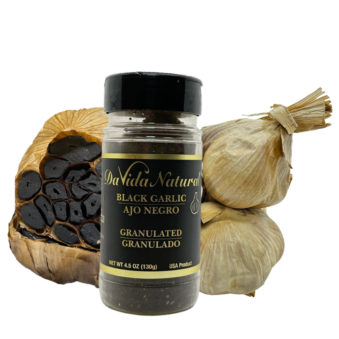 Granulated black garlic powder 4.5 Oz/ Ajo negro granulado en